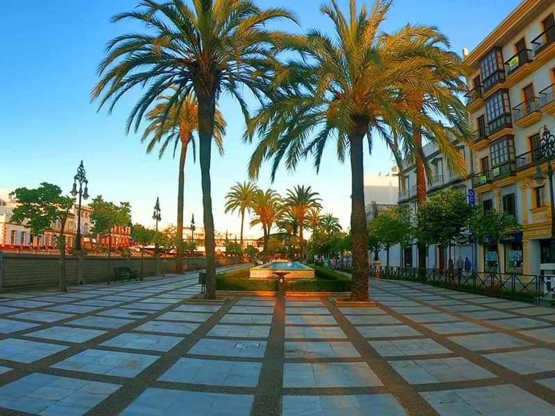 Chiclana-Cabana-Parking-Blue Чиклана де ла Фронтера Екстериор снимка